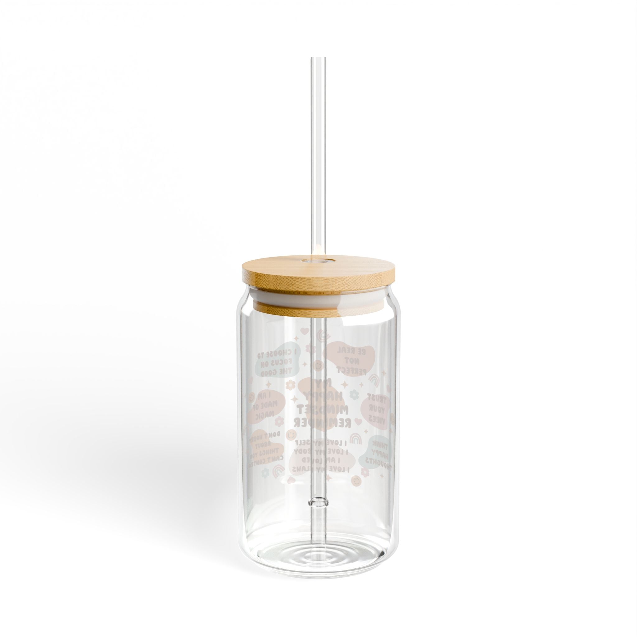 Happy Mindset Sipper Glass