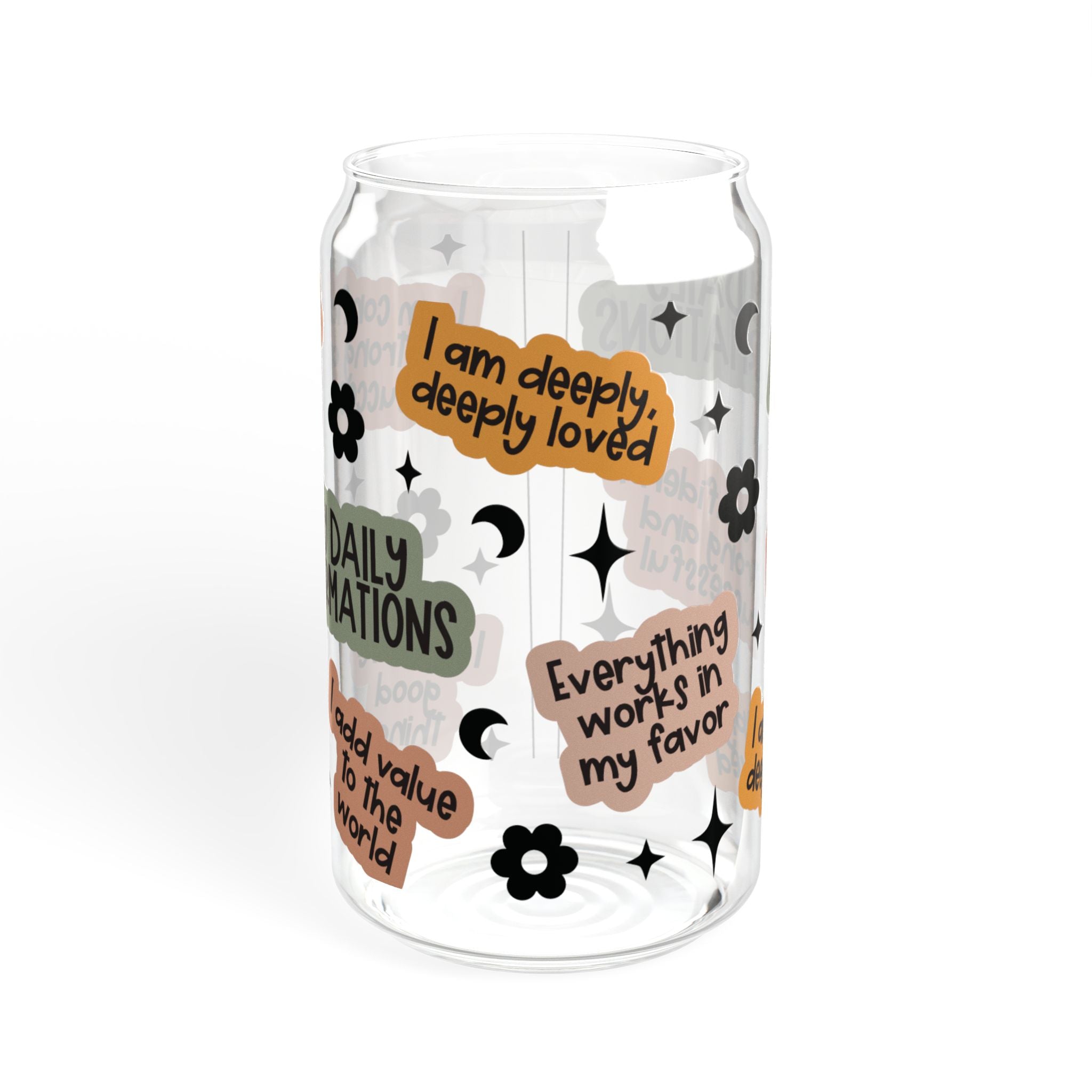 Daily Affirmation Sipper Glass