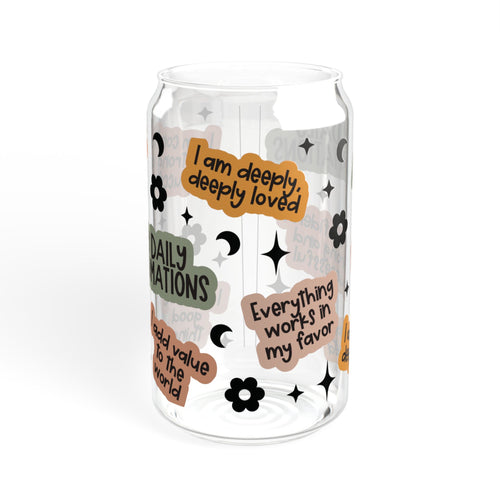 Daily Affirmation Sipper Glass