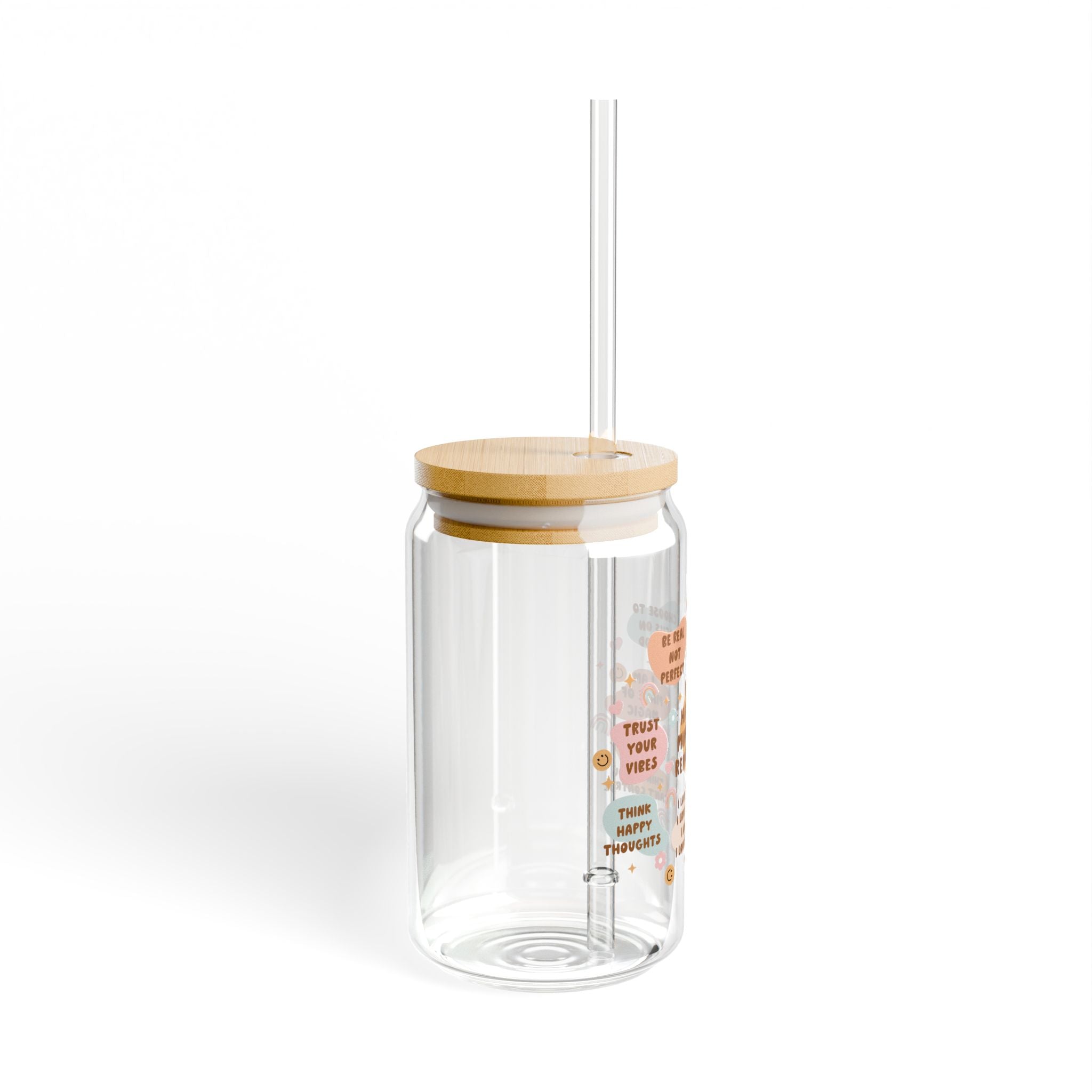 Happy Mindset Sipper Glass